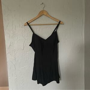 Black Shore Shapes One Piece Women's Bathing Suit Swim Suit with Skirt size 10